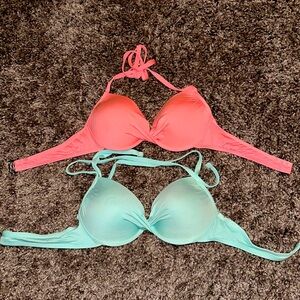 Two Push Up Bikini Tops